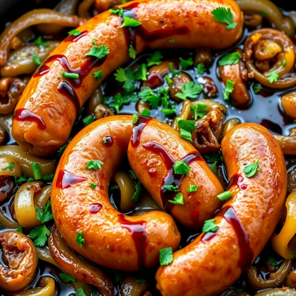 Savory Onion and Sausage Skillet