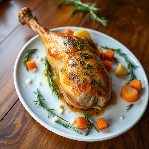 Herb-Roasted Rabbit with Garlic and Rosemary