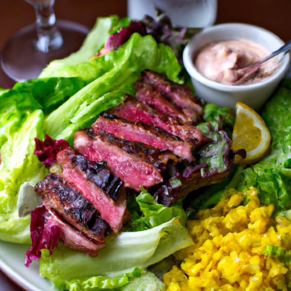 Grilled Steak and Salad