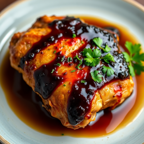 Coffee-Braised Chicken Thighs