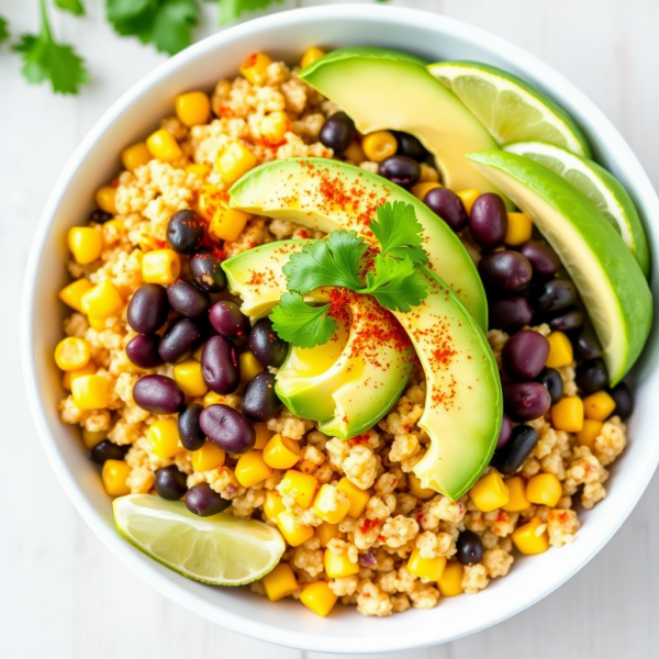 Spicy Corn and Quinoa Bowl