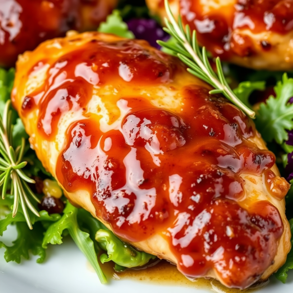 Savory Jam Glazed Chicken