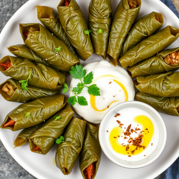 Savory Stuffed Grape Leaves (Dolmas)