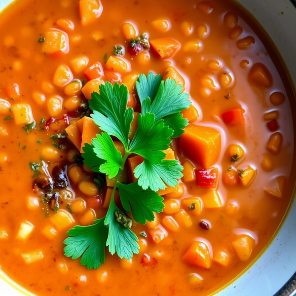 Spiced Lentil and Vegetable Soup