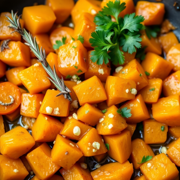 Paleo Sweet Potato and Herb Skillet