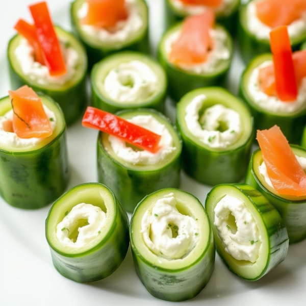 Refreshing Low-Cal Cucumber Rolls