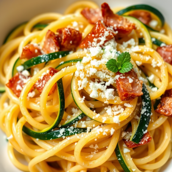 Speck and Zucchini Pasta Delight