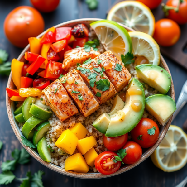 Moroccan Spiced Poke Bowl