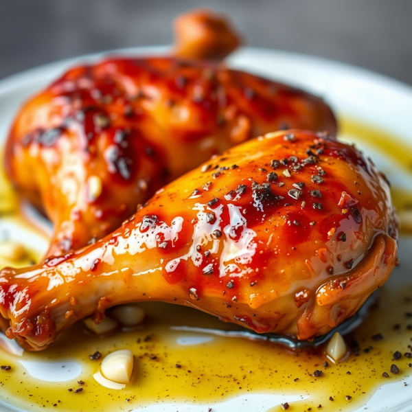 Spicy Honey Garlic Chicken Legs