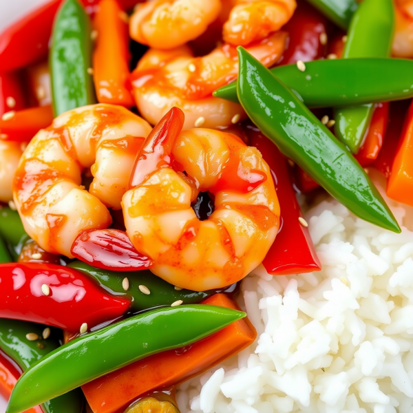 Spicy Garlic Shrimp Stir-Fry