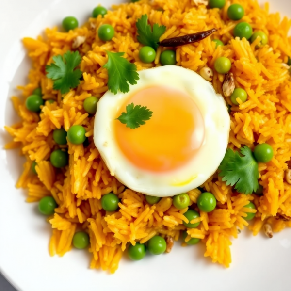 Spiced Indian Egg Fried Rice