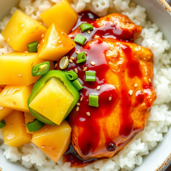 Pineapple Teriyaki Chicken Bowl