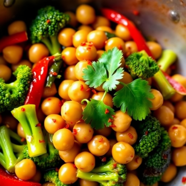 Spicy Chickpea Stir-Fry