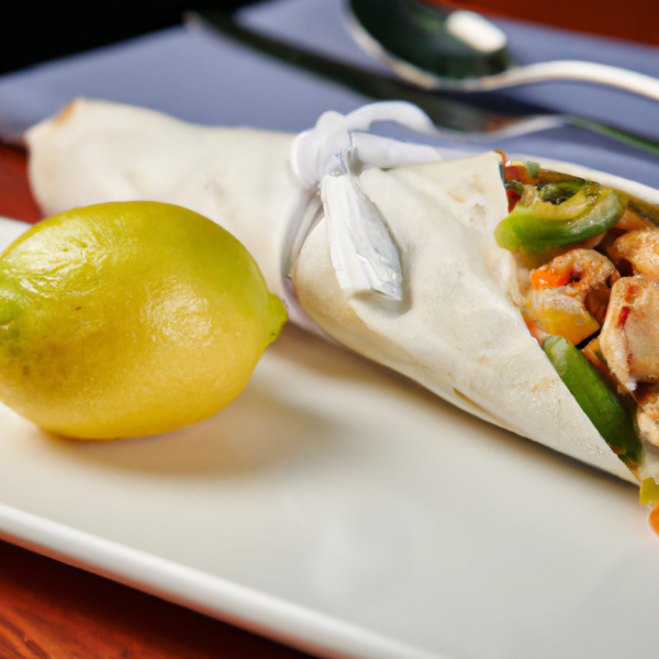 Thai Steamed Mussel & Vegetable Wrap