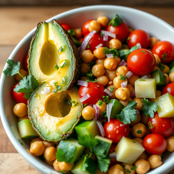 Avocado and Chickpea Salad