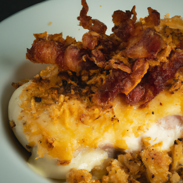 Crispy Baked Chicken with Cheese and Bacon