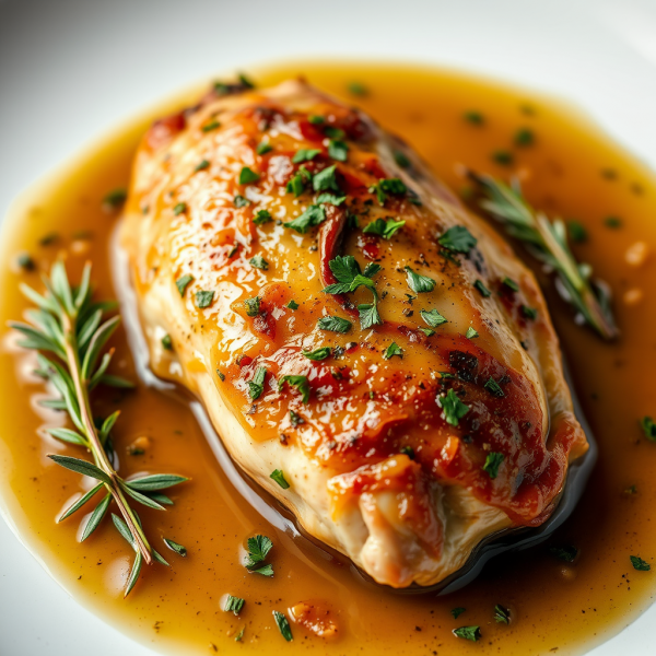 Herb-Infused Wine Braised Chicken