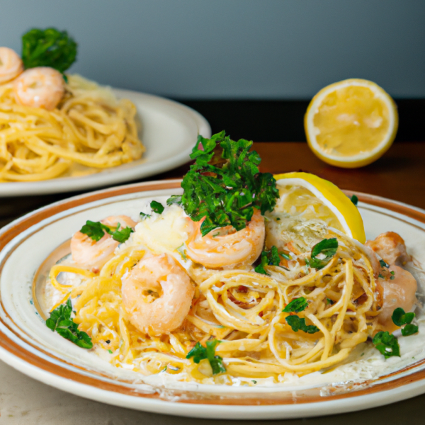 Buttery Garlic Shrimp Spaghetti