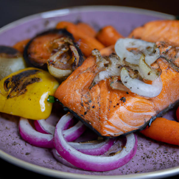 Grilled Salmon with vegetables