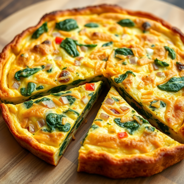 Savory Egg and Spinach Frittata