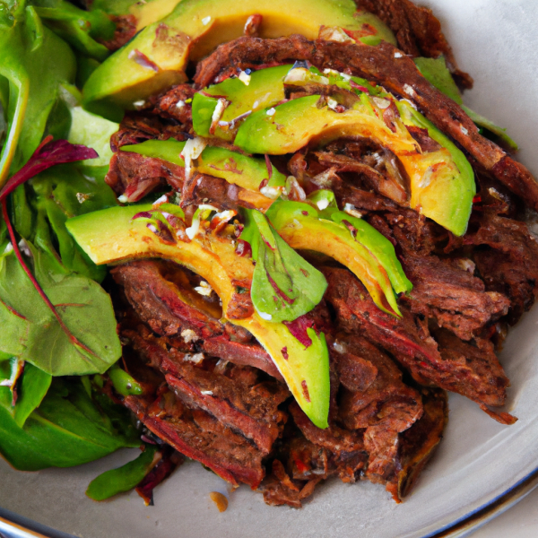 Argentinian Beef with Avocado Salad