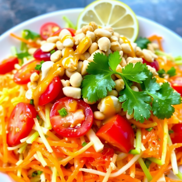 Spicy Green Papaya Salad (Som Tum)