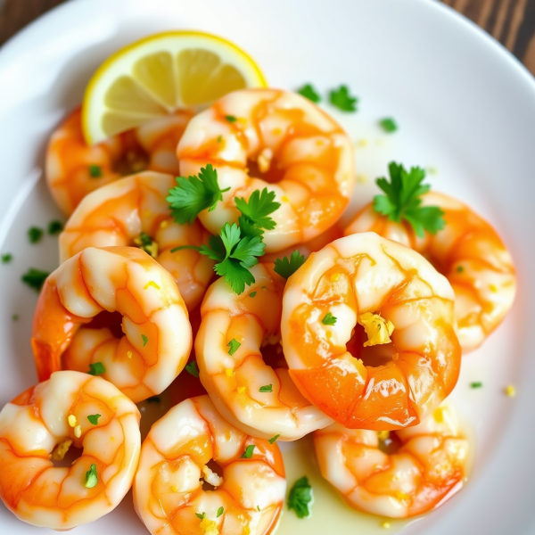 Garlic Butter Shrimp with Lemon Zest