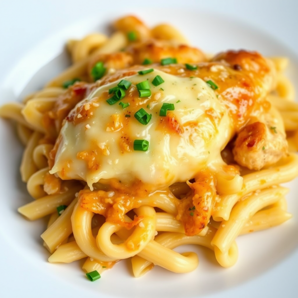 Garlic Parmesan Chicken Pasta Bake