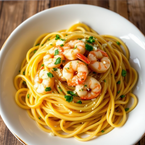 Garlic Butter Shrimp Pasta