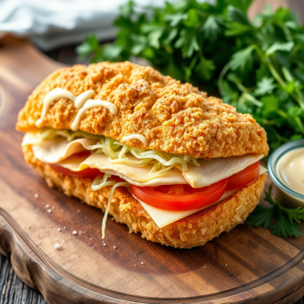 Crispy Fried Submarine Sandwich