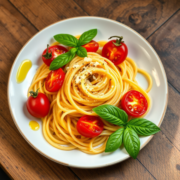 Pasta with Fresh Pomodro Sauce