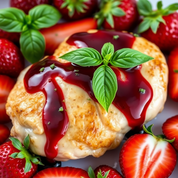 Savory Strawberry Balsamic Chicken