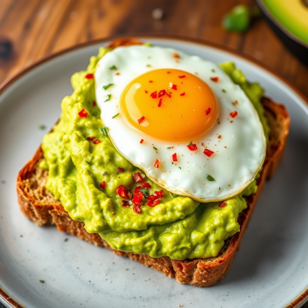 Avocado Toast with Sunny-Side-Up Egg