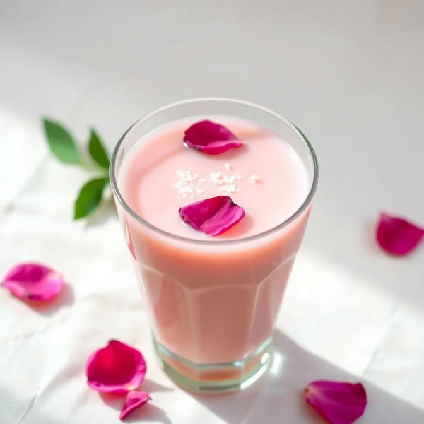 Creamy Rose Petal Milk Tea