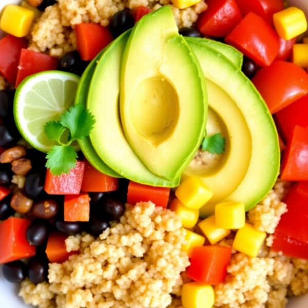 Spicy Bean Quinoa Bowl