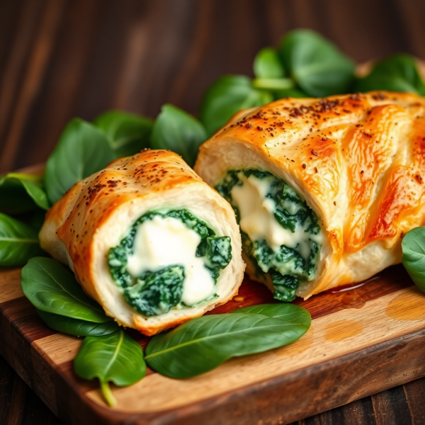 Cheesy Spinach Stuffed Chicken Breast