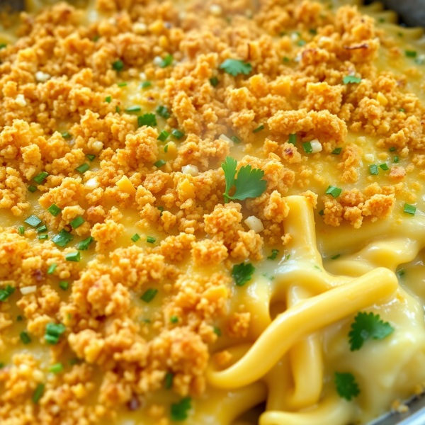 Cheesy Garlic Pasta Bake