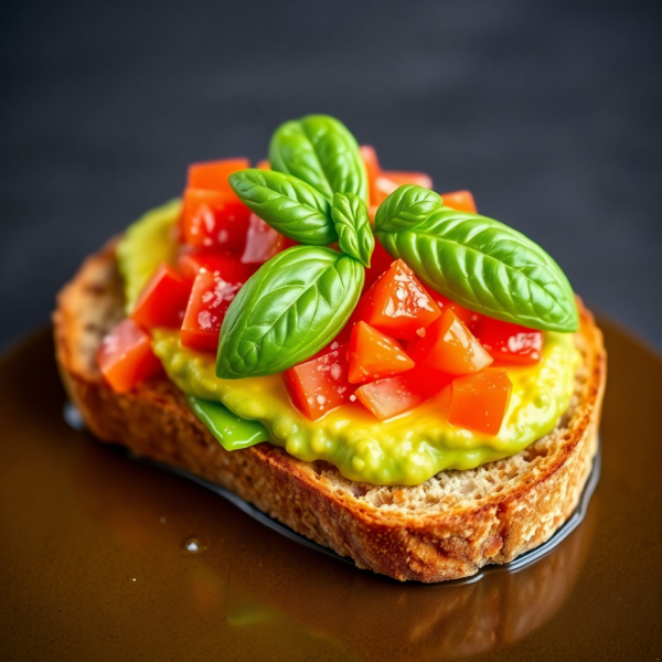 Avocado and Tomato Bruschetta