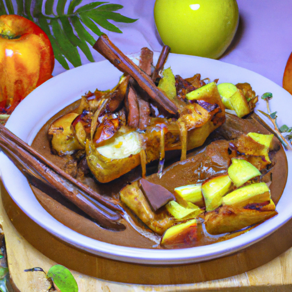 Arab Apple Bread Pudding