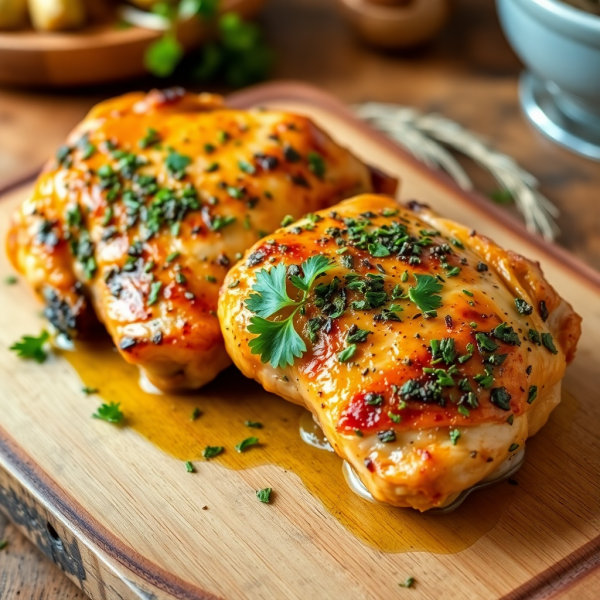 Herb-Crusted Chicken Thighs