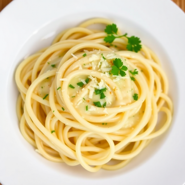 Creamy Garlic Milk Pasta