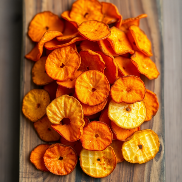 Crispy Carrot and Potato Chips