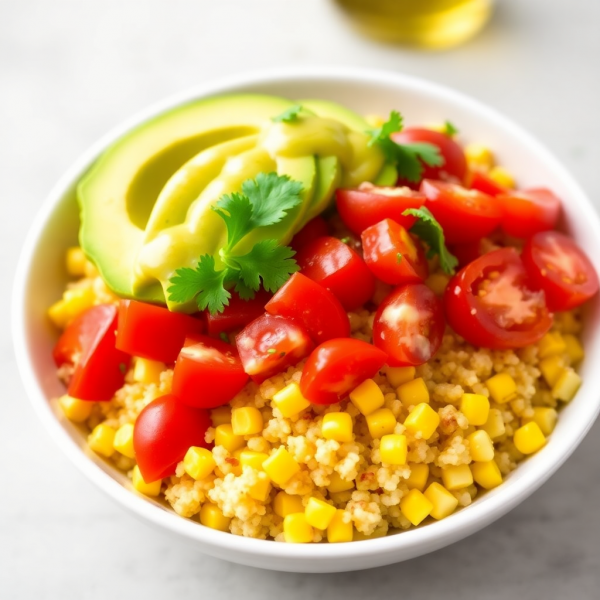 Spicy Corn and Quinoa Bowl