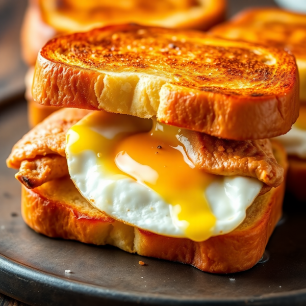 Buttery Chicken and Egg Sandwich