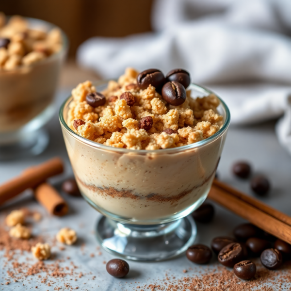 Single-Serve Coffee Crumble Cheesecake