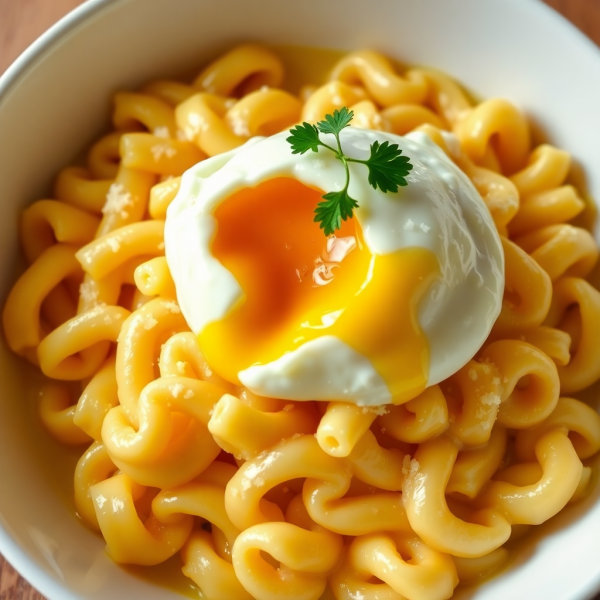 Creamy Macaroni with Egg and Butter