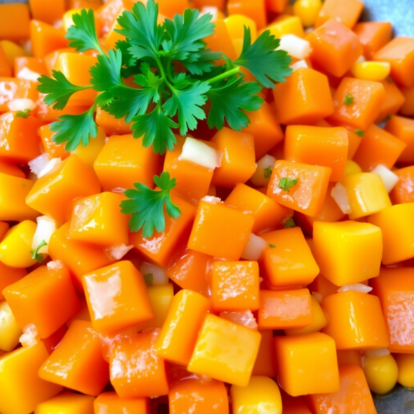 Garlic Butter Carrots and Corn Medley