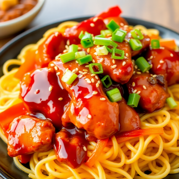 Teriyaki Chicken with Wok-Fried Noodles