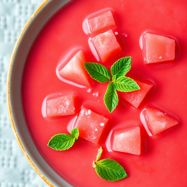 Chilled Watermelon and White Wine Soup