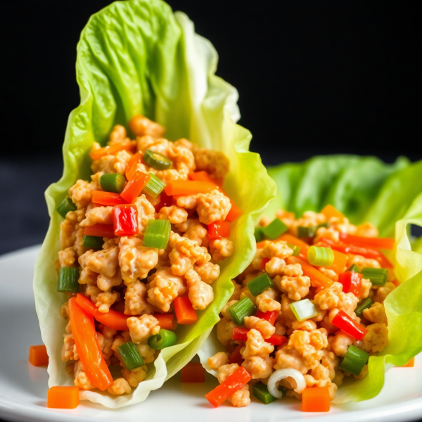 Spicy Asian Chicken Lettuce Wraps